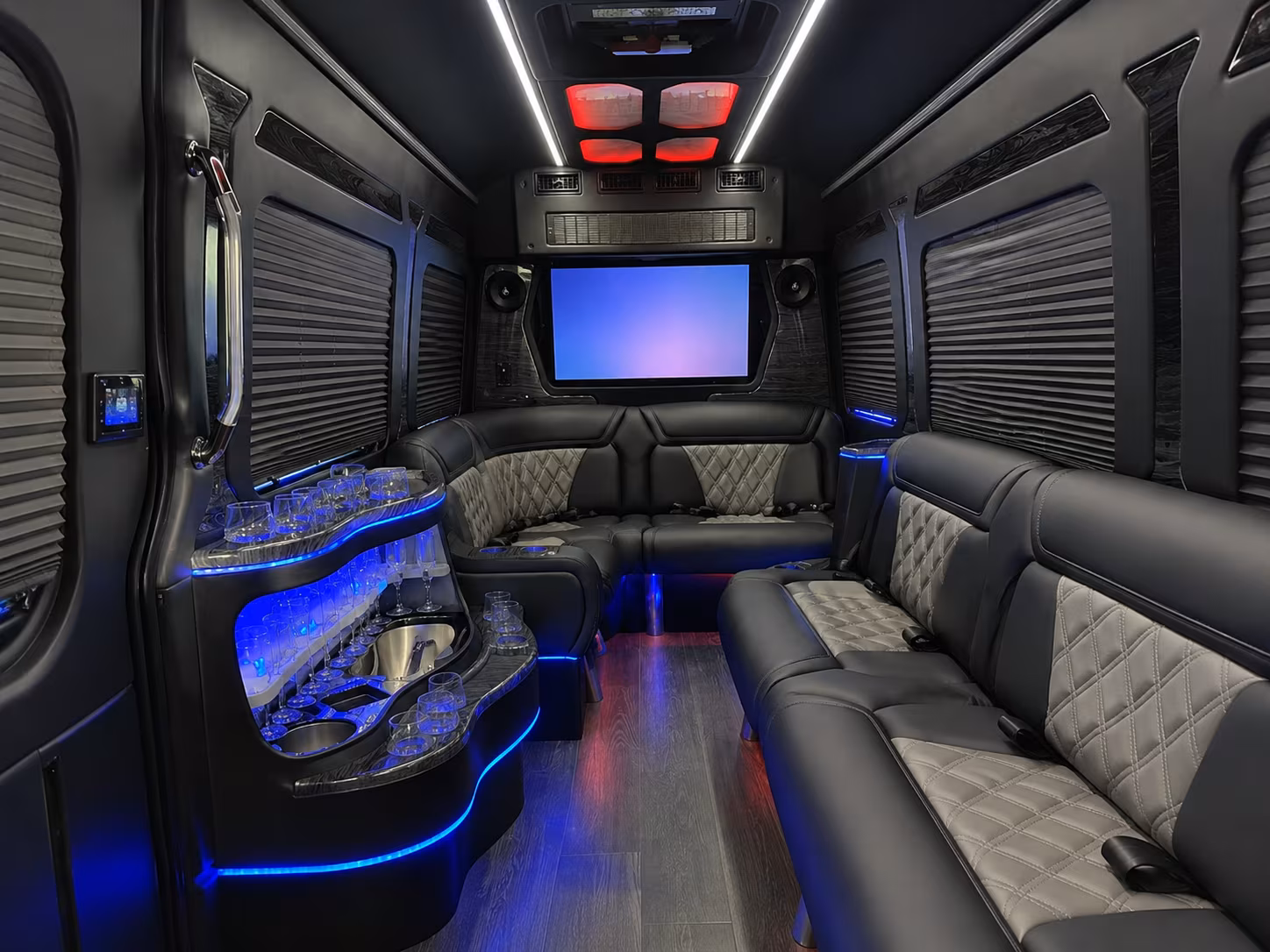 edison airport transportation onboard seating