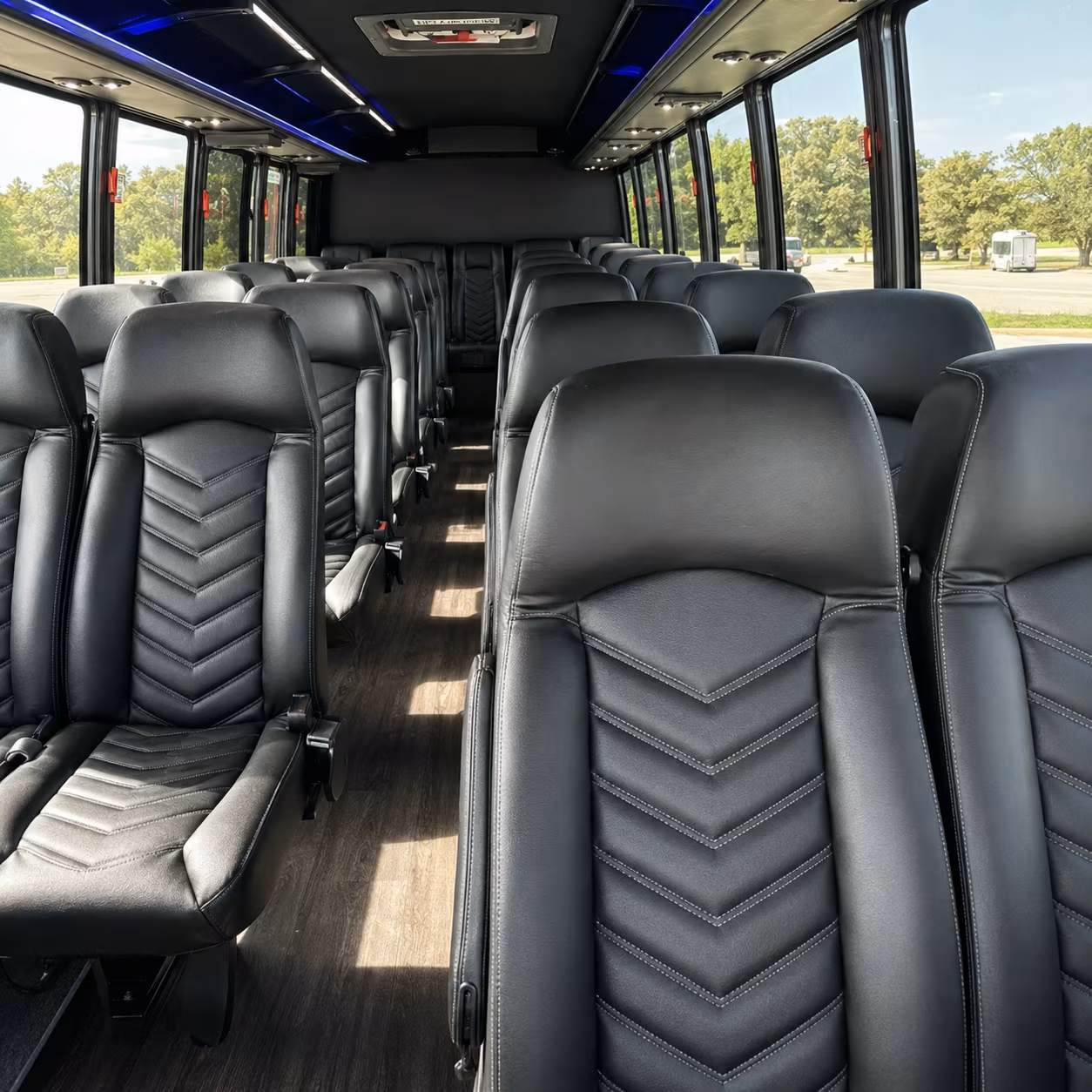 edison religious group transportation onboard seating