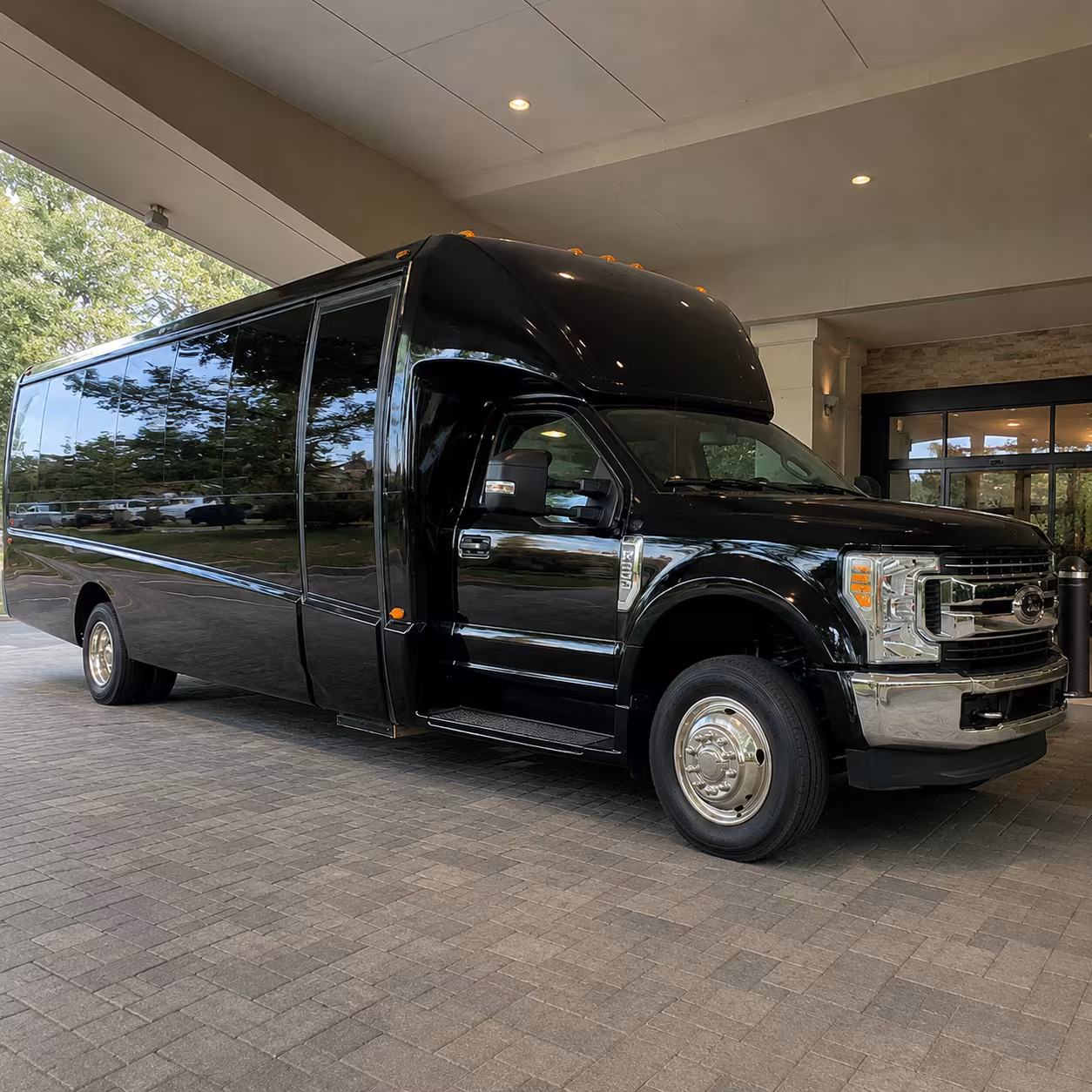 elizabeth event transportation on a private charter bus