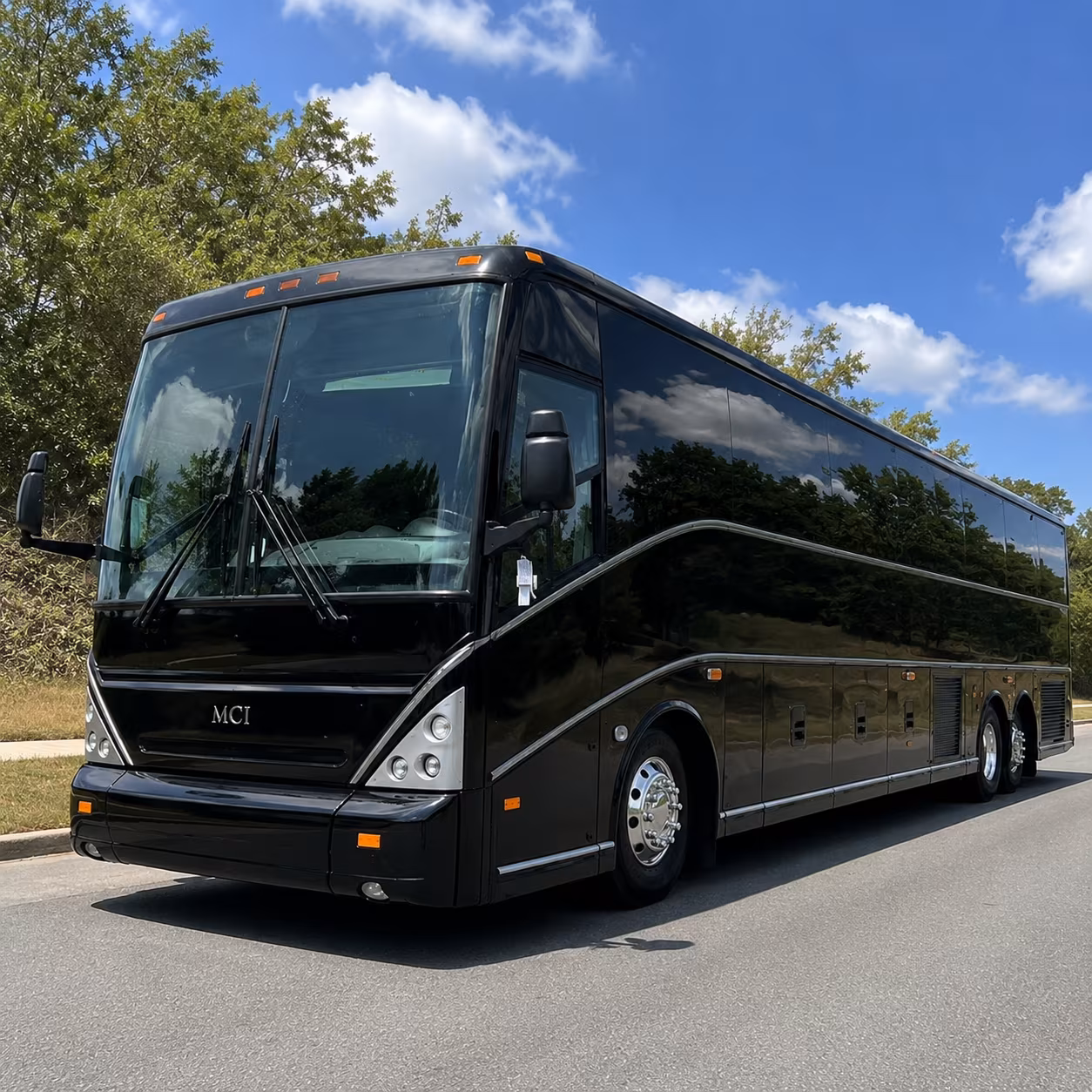 old bridge comfortable charter buses for government military personnel