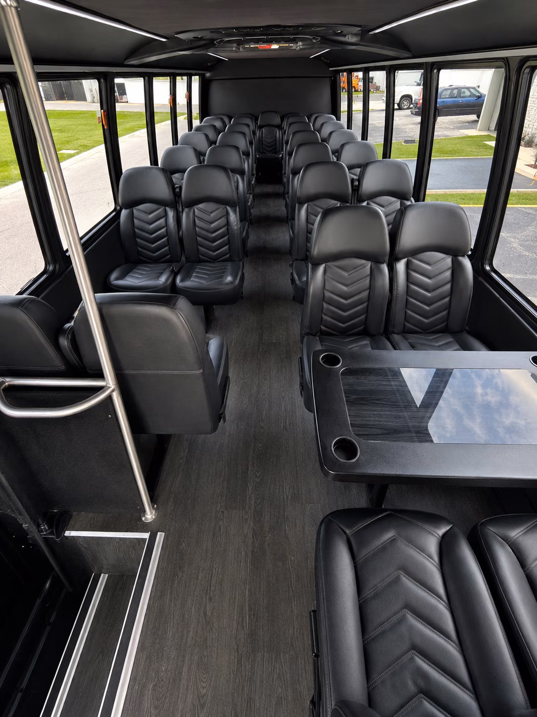 plainfield charter bus rentals for airport transfers