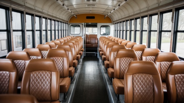 school bus rental interior edison