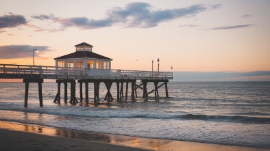 shoreline fishing pier